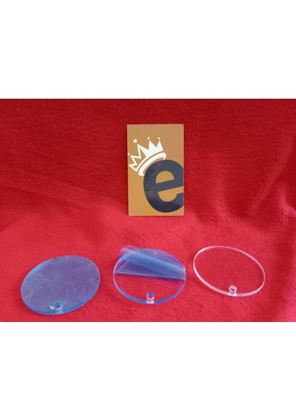 Şeffaf Cam Çizilmez Kare Yuvarlak Beşgen Şekilli Anahtarlık 50 Adet 0.5 cm Incelik 5 cm Çap Toplu Aksesuar ve Yüzey indirimleri