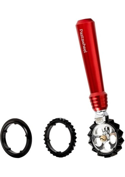 Pastawheel Makarna Hamuru Kesme Çarkı Kırmızı Renk