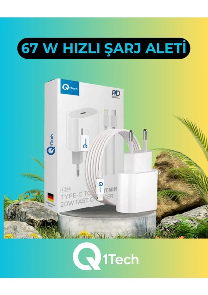 67WATT Hızlı Şarj Aleti - Tüm Android Cihazlara Uyumlu - Type-C Şarj Aleti - 2 Yıl Garantili