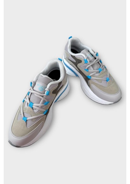 Kadın Yüksek Taban Spor Ayakkabı Gri modelleri
