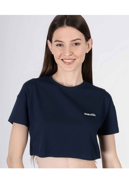 Serin Tutan Modal Kumaş Crop Tasarım Vega Tshirt