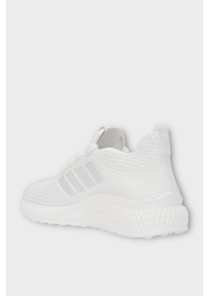 Kadın Hafif Hava Alabilen Triko Spor Ayakkabı Beyaz modelleri