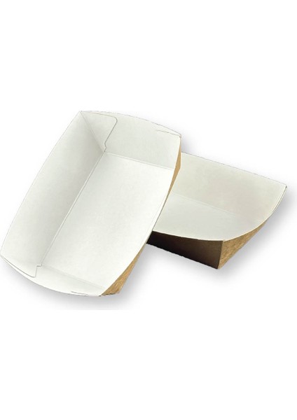 Kumpir Kutusu / Konik Tava Küçük Boy 7X10X4CM 300 Adet