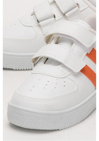 Çocuk Sneaker Spor Ayakkabı BEYAZ - TURUNCU fırsatları