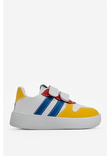 Çocuk Sneaker Spor Ayakkabı Beyaz - Kırmızı