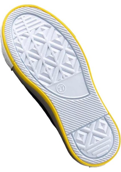 Unisex Erkek Kız Çocuk Keten Kısa Convers Modeli Bağcıklı Spor Ayakkabı Gri
