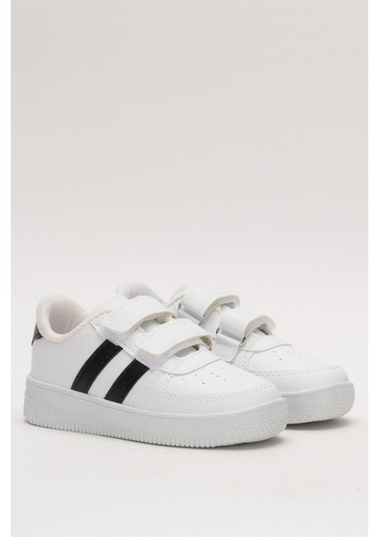 Çocuk Sneaker Spor Ayakkabı Beyaz-Siyah modelleri