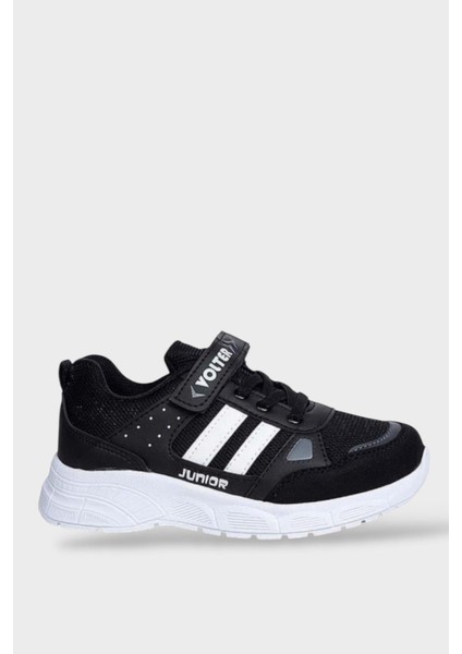 Unisex Erkek Kız Çocuk Spor Ayakkabı Siyah Beyaz
