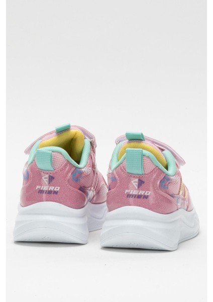 Çocuk Cırtlı Akıllı Bağcık Spor Ayakkabı Pembe - Yeşil fırsatları