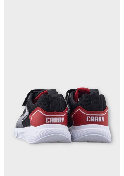 Çocuk Cırtlı Akıllı Bağcık Spor Ayakkabı Siyah - Kırmızı modelleri