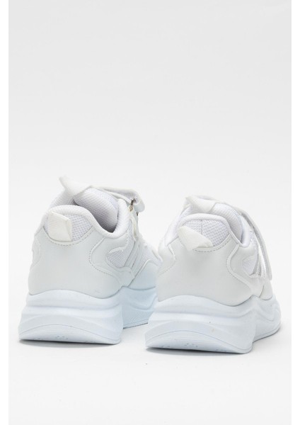 Çocuk Cırtlı Akıllı Bağcık Spor Ayakkabı Beyaz fırsatları