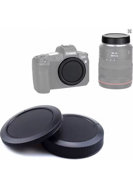 canon R Uyumlu Gövde Kapağı ve Rf Lens Arka Kapağı Seti – Eos R5 / R6 / R7 / R10 / Rp / R8 ile Uyumlu