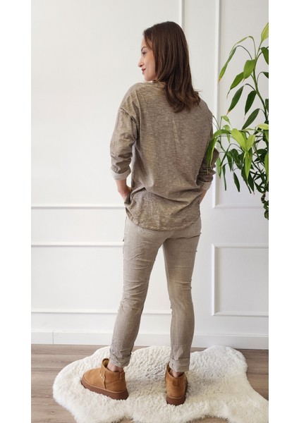 Payetli Ithal Pantolon