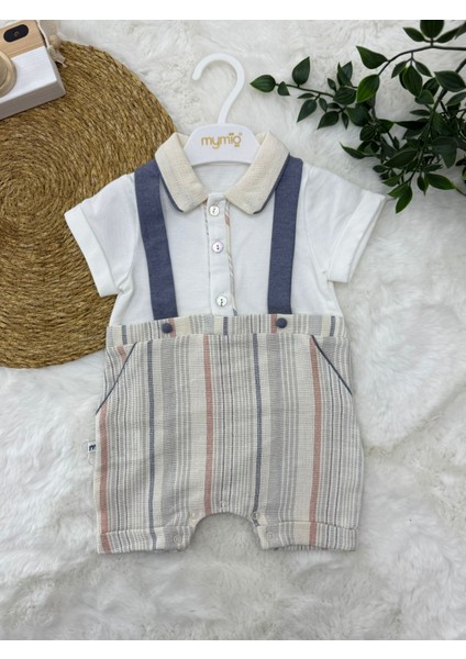 Erkek Bebek Pamuklu Tulum