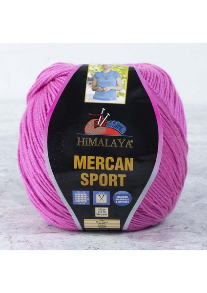 Mercan Sport El Örgü Ipliği 101-06 Pembe