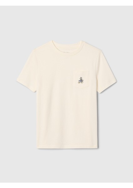 Erkek Çocuk Kırık Beyaz Gap × Disney Cepli T-Shirt fiyatları