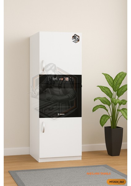 TAMAMI MDF Mobilyanı Tasarla Jumbo Ekstra Derinlikli 2 Kapaklı 4 Raflı Fırın Dolabı Çok Amaçlı Mutfak Dolabı