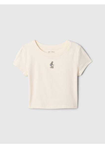 Kız Çocuk Kırık Beyaz Gap × Disney Işlemeli T-Shirt fiyatları
