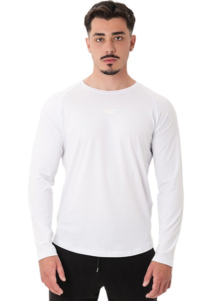 Elite Reglan Uzun Kollu T-Shirt Beyaz