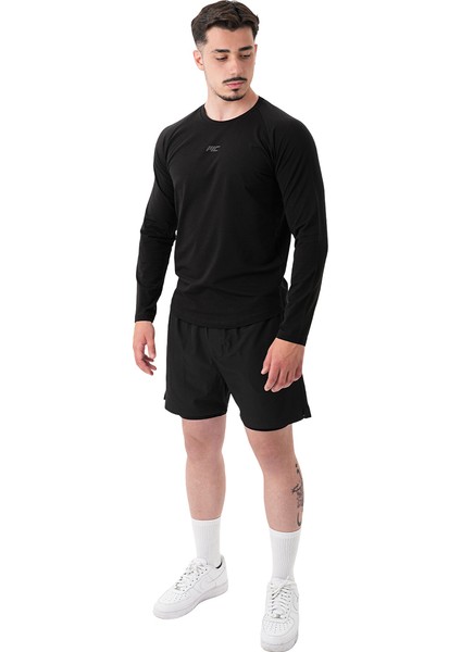 Elite Reglan Uzun Kollu T-Shirt Siyah modelleri