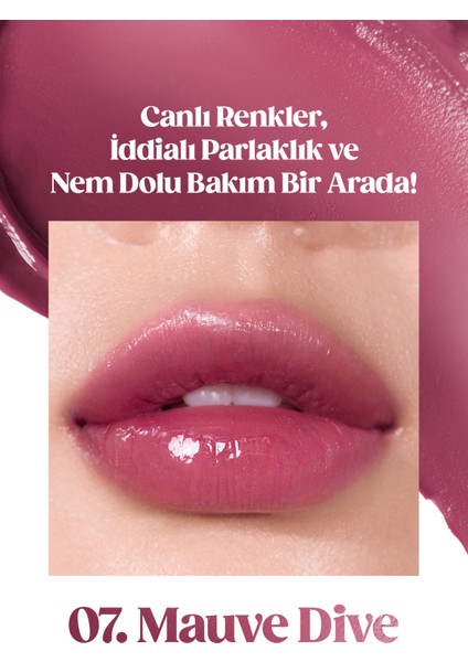 Yoğun Nemlendirme Sunan Vegan Dudak Balmı PERIPERA Ink Mood Glowy Balm (7 Mauve Dive) (Hip Gray) fiyatları