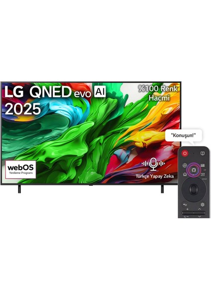 55QNED86A6A 55'' 139 Ekran Uydu Alıcılı 4K Ultra HD Smart webOS QNED TV