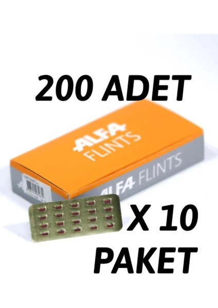 Çakmak Taşı 200 Adet (10 Paket)
