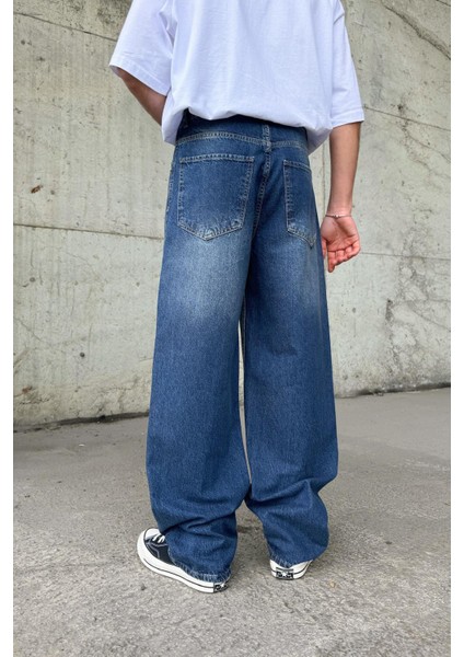 Çizgili Super Baggy Jean fiyatları