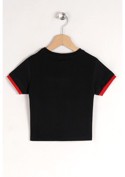 Erkek Çocuk Siyah Renkli Up Baskılı Kısa Kollu Tişört fırsatları