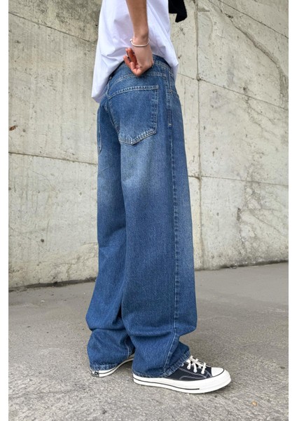 Çizgili Super Baggy Jean modelleri