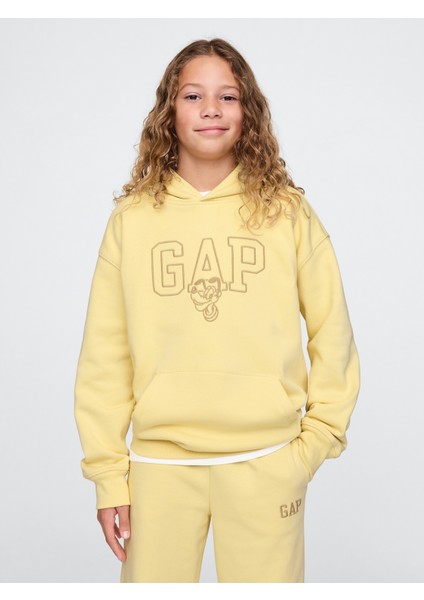 Erkek Çocuk Gri Gap × Disney Gap Logo Vintage Soft Fleece Sweatshirt fırsatları