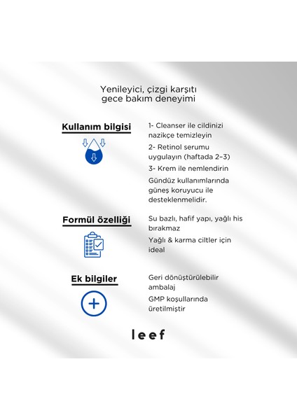 3’lü Deneyim Seti – Gece Onarıcı Bakım | Retinol Serum + Cleanser + Nemlendirici Krem indirimleri