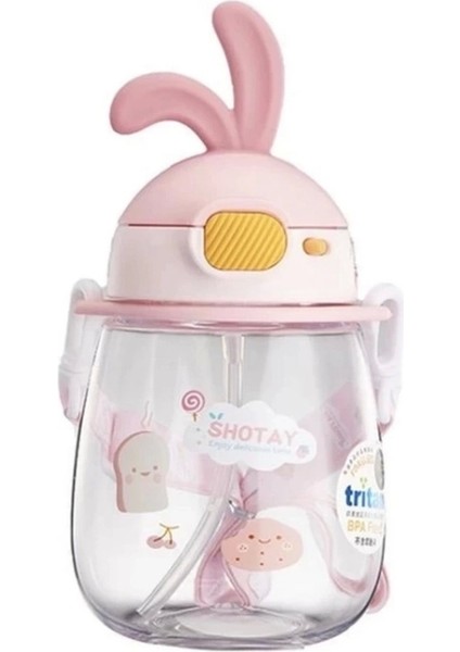 Nessiworld Shotay Kulaklı Tritan Pipetli Askılı Matara 600 ml