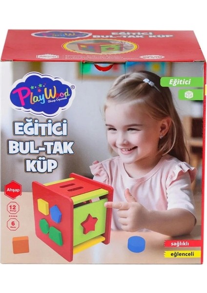 Nessiworld Ahşap Eğitici Bultak Küp