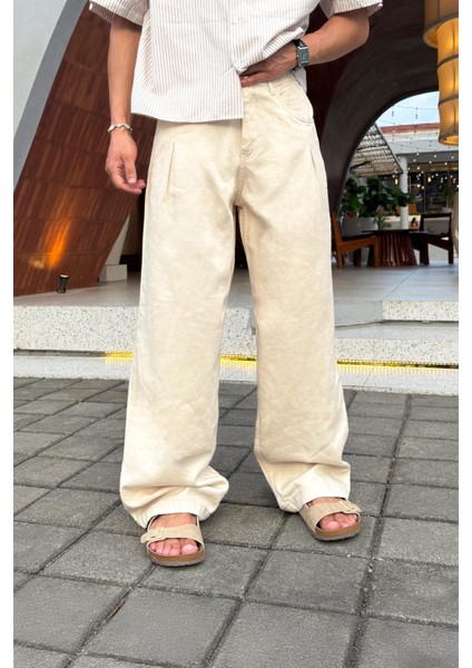 Pileli Gabardin Pantolon