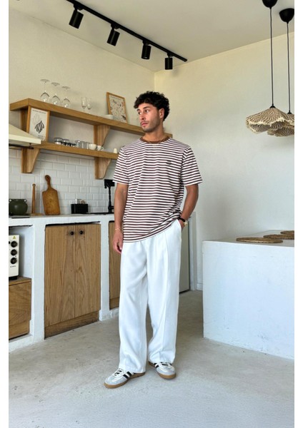 Human Nakışlı Çizgili Tişört modelleri