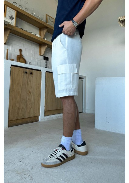 Ekru Kargo Cepli Şort fiyatları