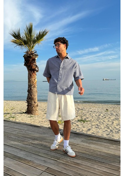 Bel Lastikli Ekru Basic Şort fırsatları