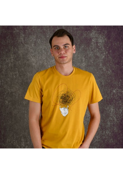 Overthinking Erkek Baskılı T-Shirt