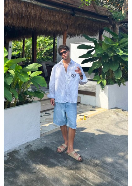 Yırtık Detay Buz Mavi Kot Şort fırsatları