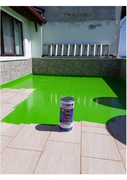 Isonem Shine Floor Solvent Bazlı Fayans Boyası 4.5 kg Siyah