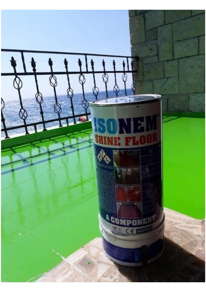 Isonem Shine Floor Solvent Bazlı Fayans Boyası 4.5 kg Beyaz