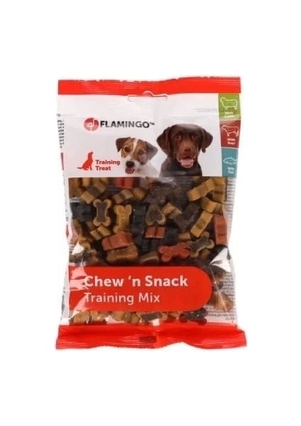 Flamingo Chewn Snack Mix Kemik Şeklinde Köpek Bisküvisi 150 gr