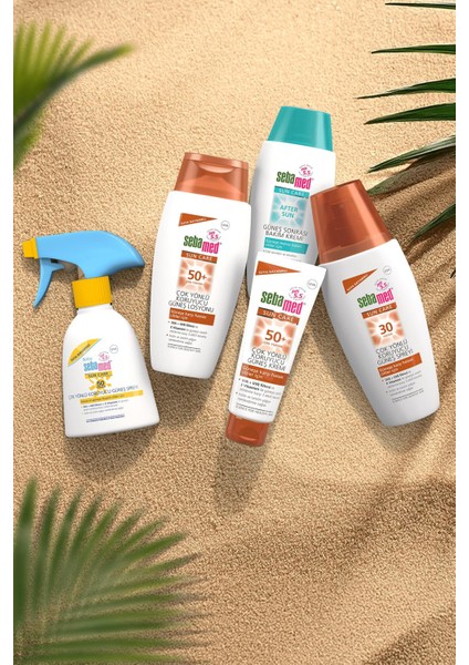 ​sebamedsuncare SPF50+UVA Uvb Filtresi-E Vitamini Yüksek Koruyucu Güneş Losyonu 150ML-ÇANTA Hediye