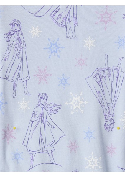 Bebek Mavi %100 Organik Pamuk Disney Desenli Pijama Takımı
