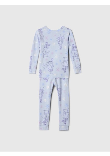 Bebek Mavi %100 Organik Pamuk Disney Desenli Pijama Takımı