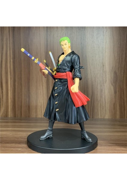 One Piece Roronoa Zoro Anime Aksiyon Figürü - 18 cm Detaylı Model