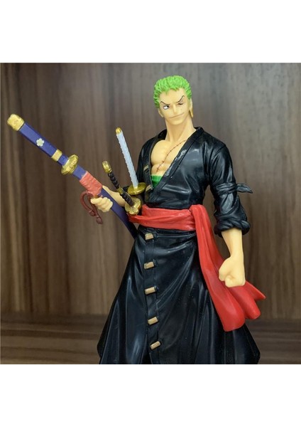 One Piece Roronoa Zoro Anime Aksiyon Figürü - 18 cm Detaylı Model