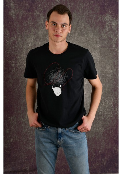 Overthinking Erkek Baskılı T-Shirt fırsatları