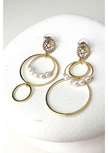 Incili Daireler Küpe